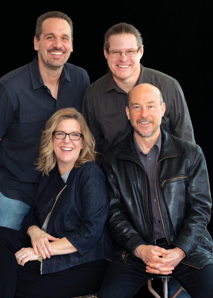 Clockwise from top left: Darren Hallihan, Jeremy Peirson, Dane Davis and Lisa Trulli. Photo by Martin Cohen