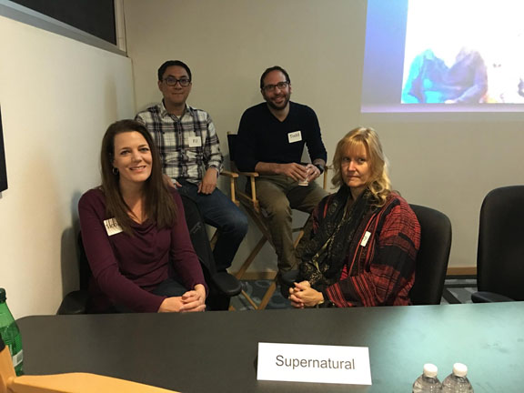 Supernatural's Nicole Baer, left, PJ Tancino, Todd Aronauer and Nancy Hurley.