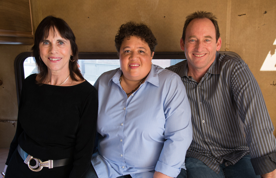 Editors Lynne Willingham, left, Kelley Dixon and Skip Macdonald.