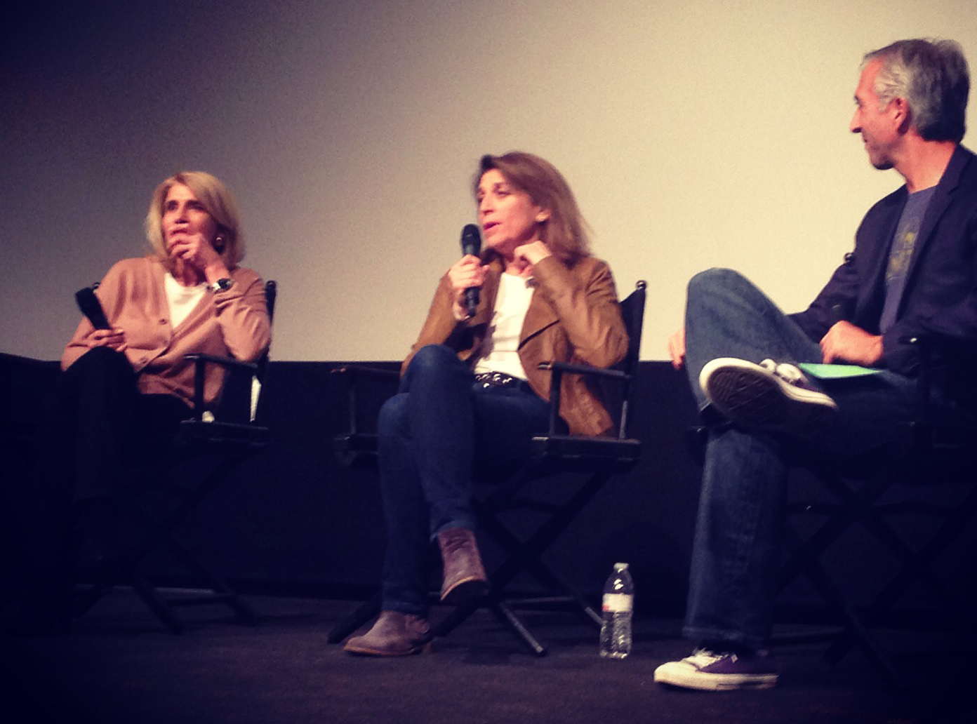 Mary Jo Markey, left, Maryann Brandon and Scott Manz of Access Hollywood. Photo by Mary De Chambres.