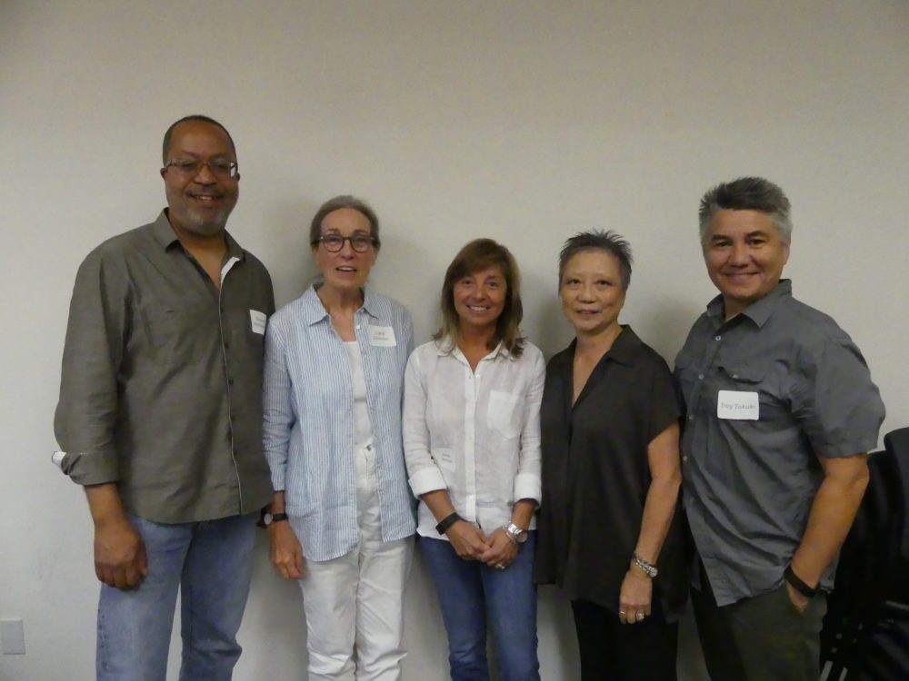 Special guests Gregory Hedgepath, left, Carol Littleton, Anna Behlmer, Maysie Hoy and Troy Takaki.