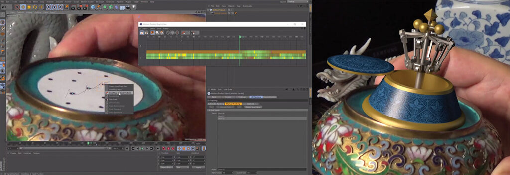 Cinema 4D R18’s new Object Tracker lets you affix 3D models to moving objects in your footage.