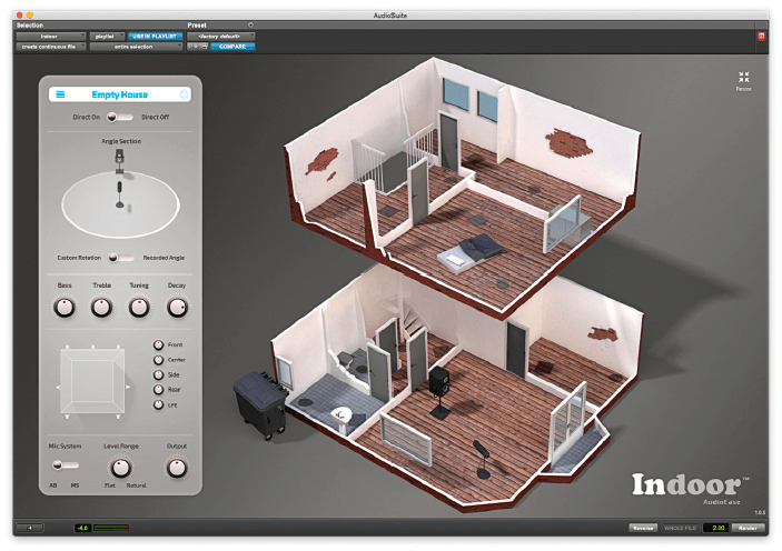 “Not necessarily an EQ”: Audio Ease’s Indoor reverb plug-in. 