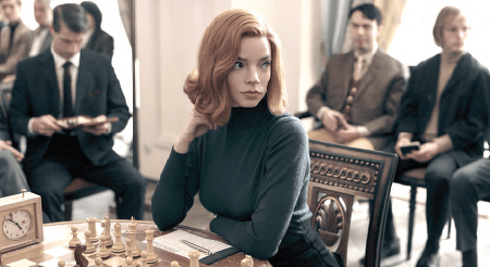 Anya Taylor-Joy in “The Queen’s Gambit.” PHOTO: NETFLIX